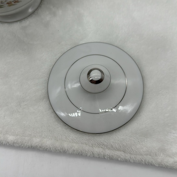 Vintage M Fine China of Japan Arbor Sugar Bowl With Lid #5566 - Picture 5 of 8